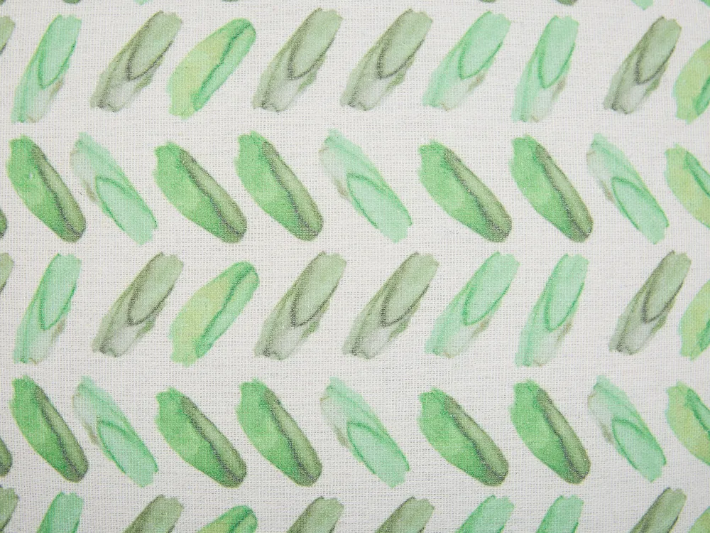 Cheap Beliani Koristetyyny Kangas Valkoinen/Vihrea 45 X 45 Cm 2 Kpl Prunus