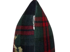 Hot Beliani Koristetyyny Kangas Vihrea/Punainen 45 X 45 Cm 2 Kpl Rudolph