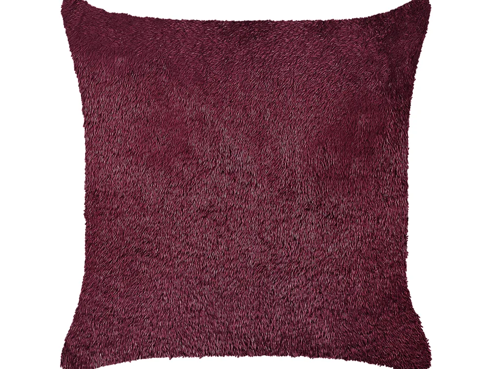 Cheap Beliani Koristetyyny Kangas Viininpunainen 45 X 45 Cm 2 Kpl Pilea