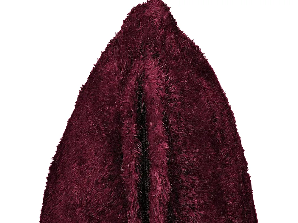 Cheap Beliani Koristetyyny Kangas Viininpunainen 45 X 45 Cm 2 Kpl Pilea