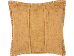 Best Beliani Koristetyyny Keltainen Kohokuvioitu 45 X 45 Cm Kavalam