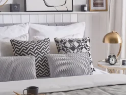 Cheap Beliani Koristetyyny Kohokuvio Harmaa 30 X 50 Cm 2 Kpl Motari