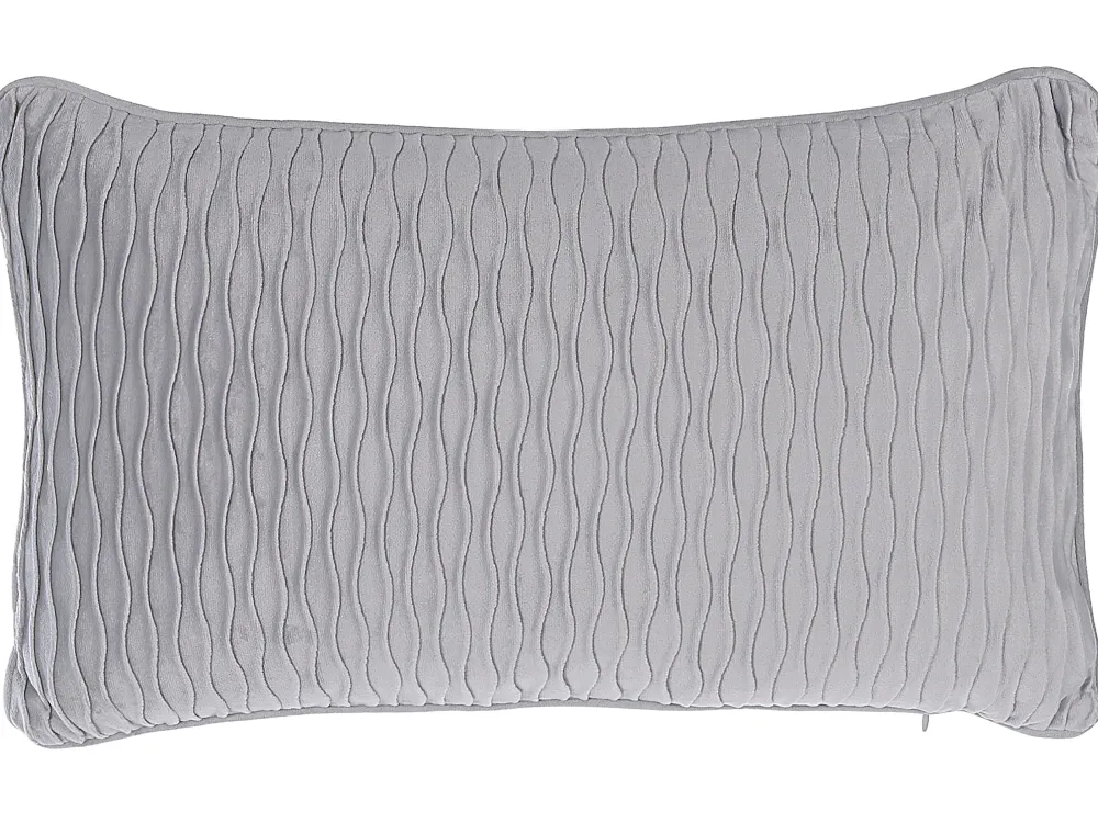 Cheap Beliani Koristetyyny Kohokuvio Harmaa 30 X 50 Cm 2 Kpl Motari