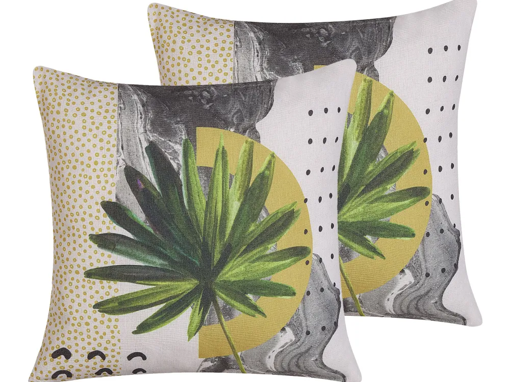 Cheap Beliani Koristetyyny 2Kpl 45 X 45 Cm Monivarinen Holcus