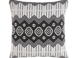 Hot Beliani Koristetyyny 2Kpl 45 X 45 Cm Mustavalkoinen Cardak