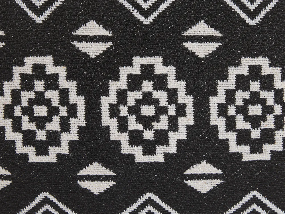 Hot Beliani Koristetyyny 2Kpl 45 X 45 Cm Mustavalkoinen Cardak