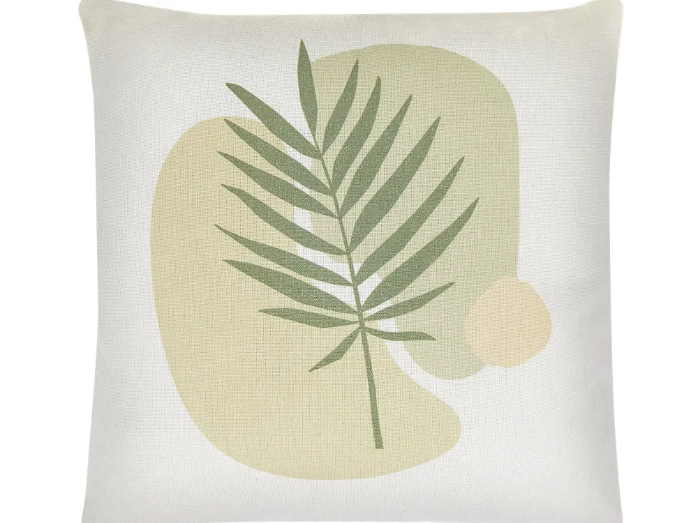 Cheap Beliani Koristetyyny 2Kpl 45 X 45 Cm Vihrea/Beige Microsorum