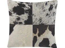 Shop Beliani Koristetyyny Lehmannahka Harmaa 45 X 45 Cm 2 Kpl Marady