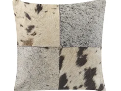 Shop Beliani Koristetyyny Lehmannahka Harmaa 45 X 45 Cm 2 Kpl Marady