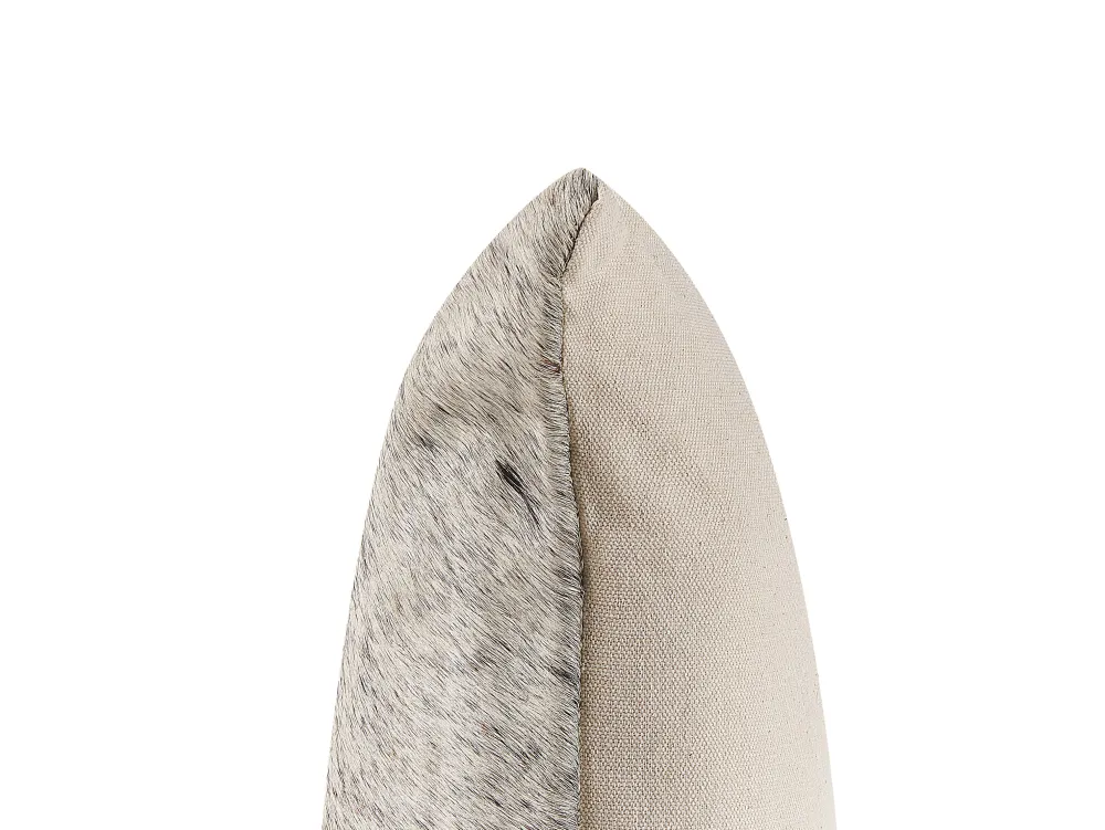 Shop Beliani Koristetyyny Lehmannahka Harmaa 45 X 45 Cm 2 Kpl Marady