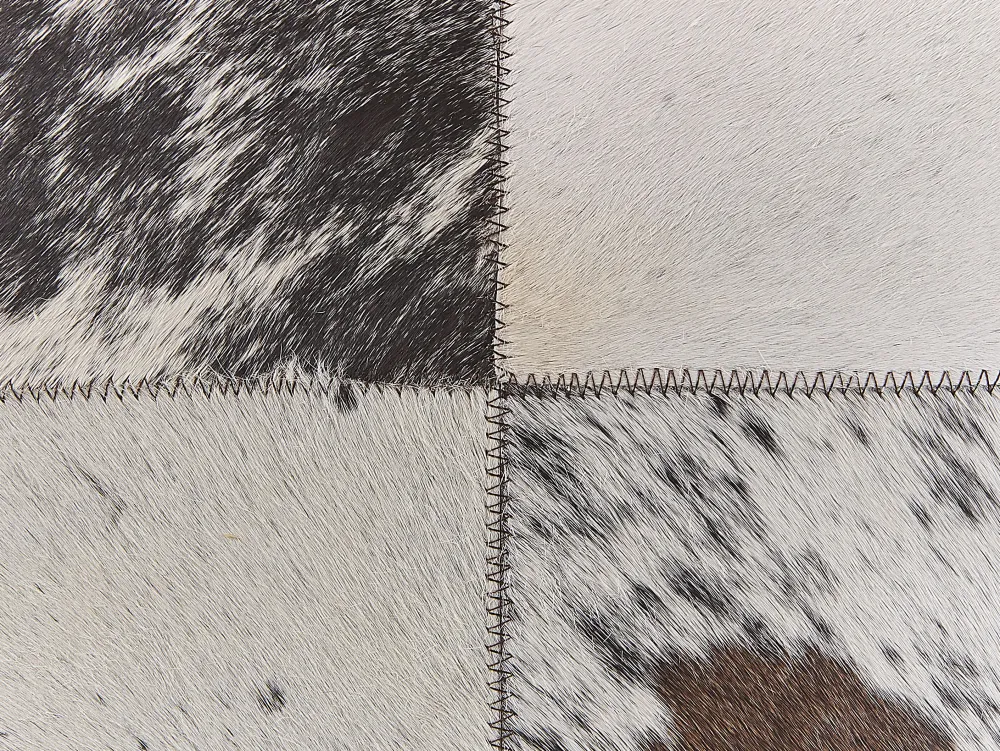 Shop Beliani Koristetyyny Lehmannahka Harmaa 45 X 45 Cm 2 Kpl Marady