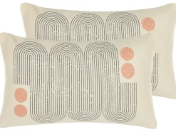 Tekstiilit<Beliani Koristetyyny Monivarinen 30 X 50 Cm 2 Kpl Tiarella