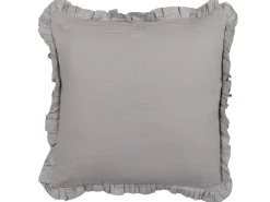 Outlet Beliani Koristetyyny Pellava Harmaa 45 X 45 Cm 2 Kpl Glabra