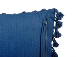 Outlet Beliani Koristetyyny Pellava Tummansininen 45 X 45 Cm 2 Kpl Carpinus