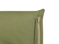 Discount Beliani Koristetyyny Pellava Vihrea 45 X 45 Cm 2 Kpl Sagina