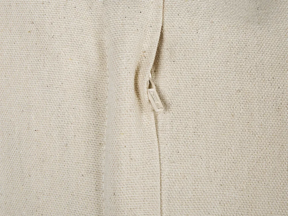 New Beliani Koristetyyny Puuvilla Beige/Musta 45 X 45 Cm 2 Kpl Hydrangea