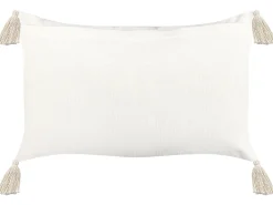 Tekstiilit<Beliani Koristetyyny Puuvilla Beige/Sininen 35 X 55 Cm Lupinus