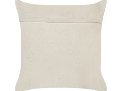 Sale Beliani Koristetyyny Puuvilla Beige/Harmaa 45 X 45 Cm 2 Kpl Alocasia