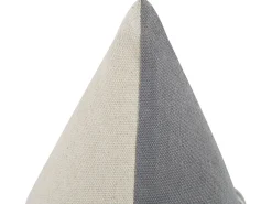 Sale Beliani Koristetyyny Puuvilla Beige/Harmaa 45 X 45 Cm 2 Kpl Alocasia