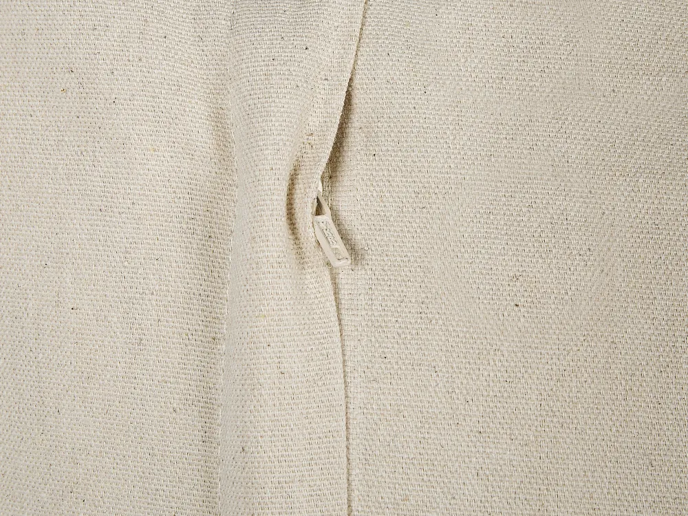 Sale Beliani Koristetyyny Puuvilla Beige/Harmaa 45 X 45 Cm 2 Kpl Alocasia