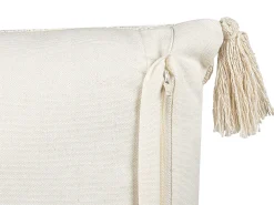 Best Beliani Koristetyyny Puuvilla Beige/Sininen 35 X 55 Cm 2 Kpl Lupinus