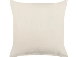 Store Beliani Koristetyyny Puuvilla Beige/Musta 45 X 45 Cm Calanthe