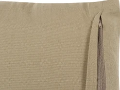 Tekstiilit<Beliani Koristetyyny Puuvilla Harmaanruskea 45 X 45 Cm 2 Kpl Senecio