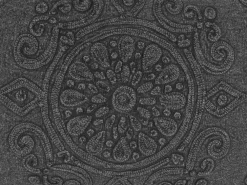 Outlet Beliani Koristetyyny Puuvilla Harmaa Kohokuvioitu 30 X 50 Cm Veloor