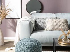 Tekstiilit<Beliani Koristetyyny Puuvilla Harmaa Makramee 30 X 45 Cm 2 Kpl Kirikkale