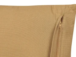 Discount Beliani Koristetyyny Puuvilla Hiekanruskea/Valkoinen 45 X 45 Cm Banyan