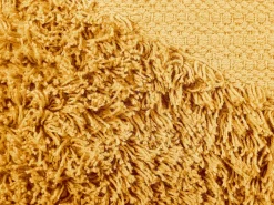 Store Beliani Koristetyyny Puuvilla Keltainen 45 X 45 Cm Rhoeo