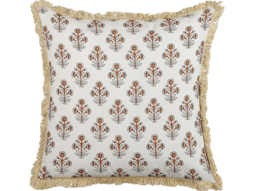 Fashion Beliani Koristetyyny Puuvilla Monivarinen 45 X 45 Cm Omorika