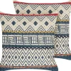 Online Beliani Koristetyyny Puuvilla Monivarinen Geometrinen Kuvio 50 X 50 Cm 2 Kpl Souk