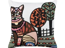 New Beliani Koristetyyny Puuvilla Monivarinen Kirjailtu 50 X 50 Cm 2 Kpl Mehsana