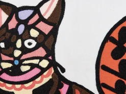 New Beliani Koristetyyny Puuvilla Monivarinen Kirjailtu 50 X 50 Cm 2 Kpl Mehsana