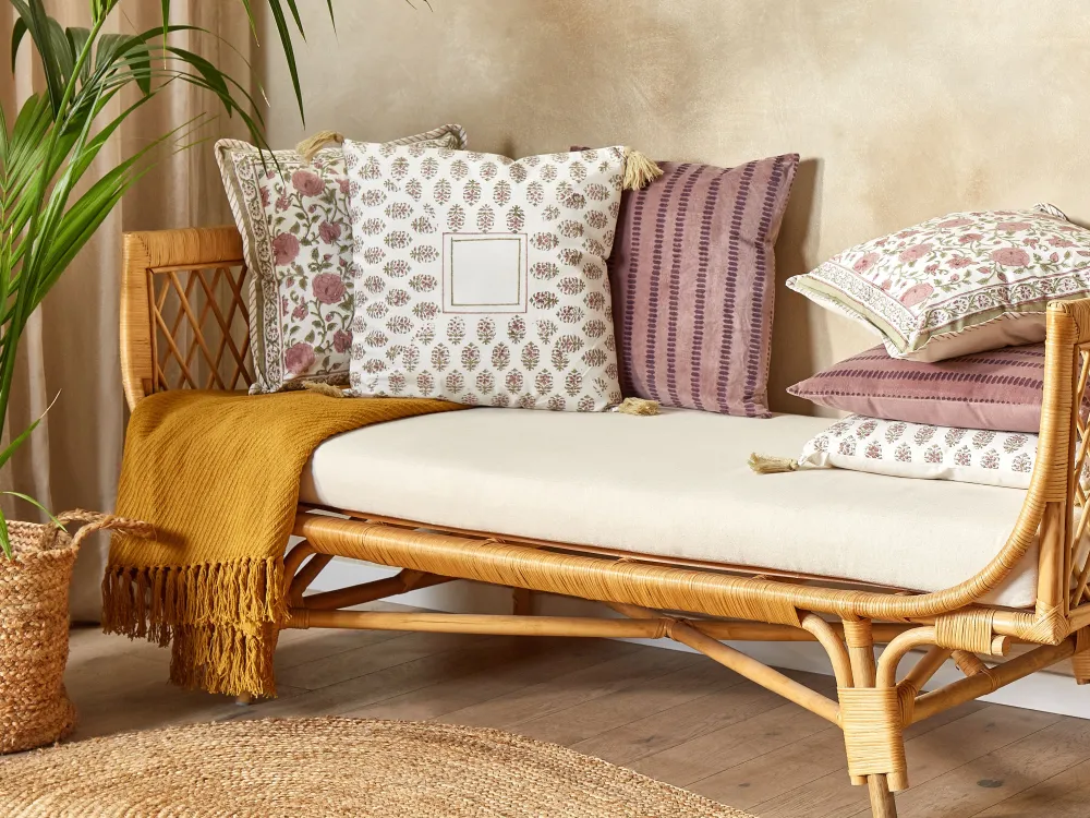 Outlet Beliani Koristetyyny Puuvilla Monivarinen 45 X 45 Cm Setosa