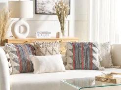 Shop Beliani Koristetyyny Puuvilla Monivarinen 45 X 45 Cm Bouvardia