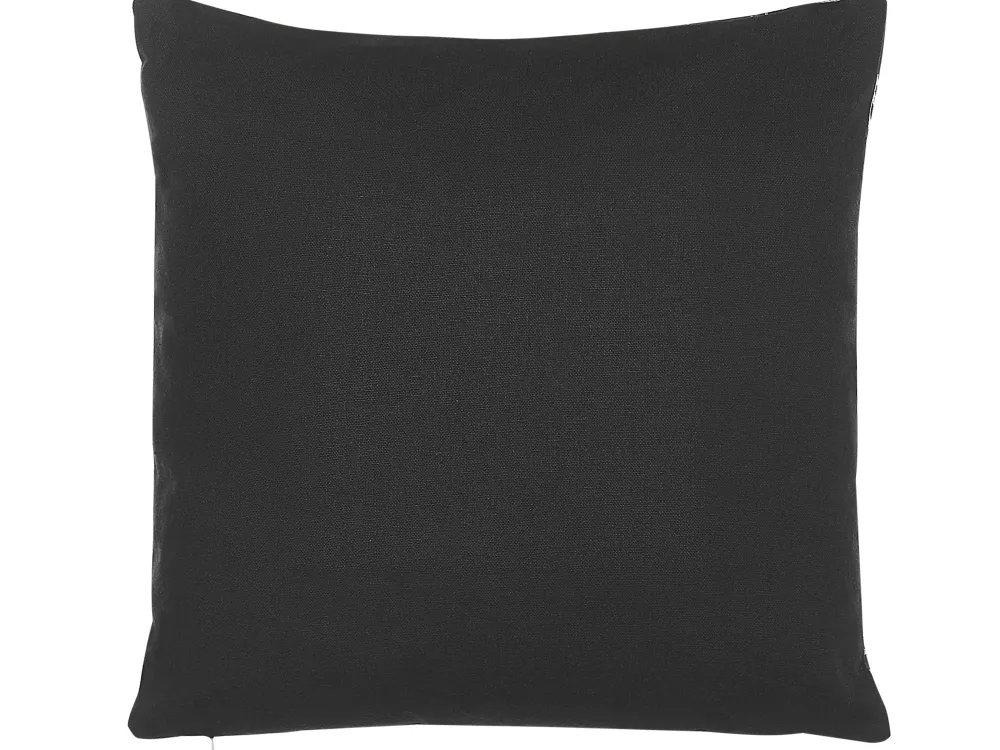 Best Sale Beliani Koristetyyny Puuvilla Musta/Kultainen 45 X 45 Cm 2 Kpl Leroy