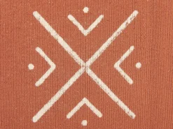 Flash Sale Beliani Koristetyyny Puuvilla Oranssi/Valkoinen 45 X 45 Cm Vitis