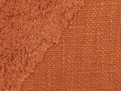 New Beliani Koristetyyny Puuvilla Oranssi Tuftattu 45 X 45 Cm 2 Kpl Avium