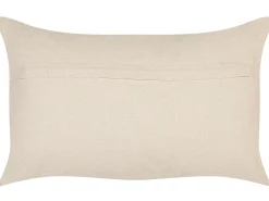 Flash Sale Beliani Koristetyyny Puuvilla Oranssi/Valkoinen 30 X 50 Cm Inula