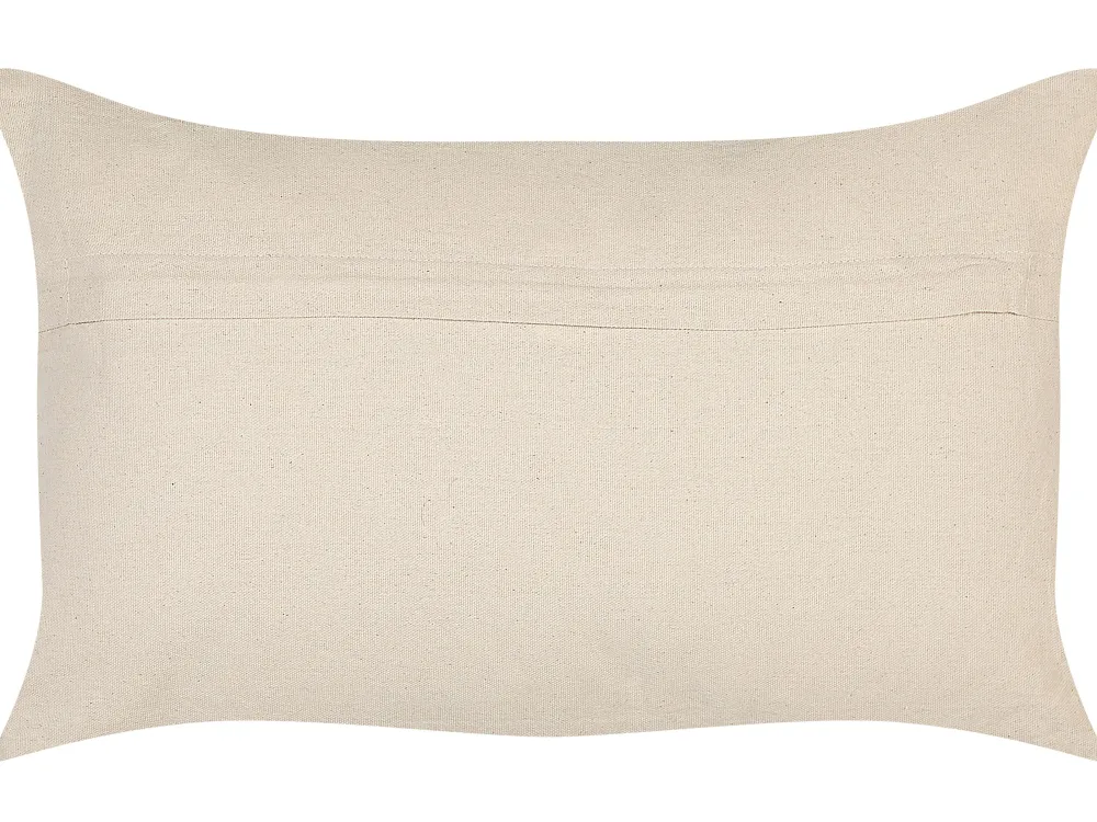 Flash Sale Beliani Koristetyyny Puuvilla Oranssi/Valkoinen 30 X 50 Cm Inula