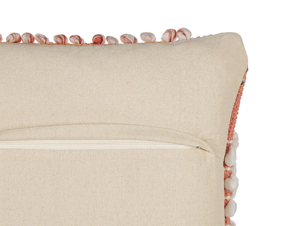 Outlet Beliani Koristetyyny Puuvilla Oranssi 45 X 45 Cm Deutzia