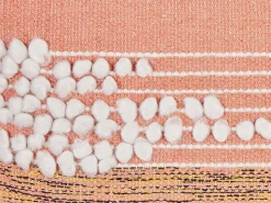 Outlet Beliani Koristetyyny Puuvilla Oranssi 45 X 45 Cm Deutzia