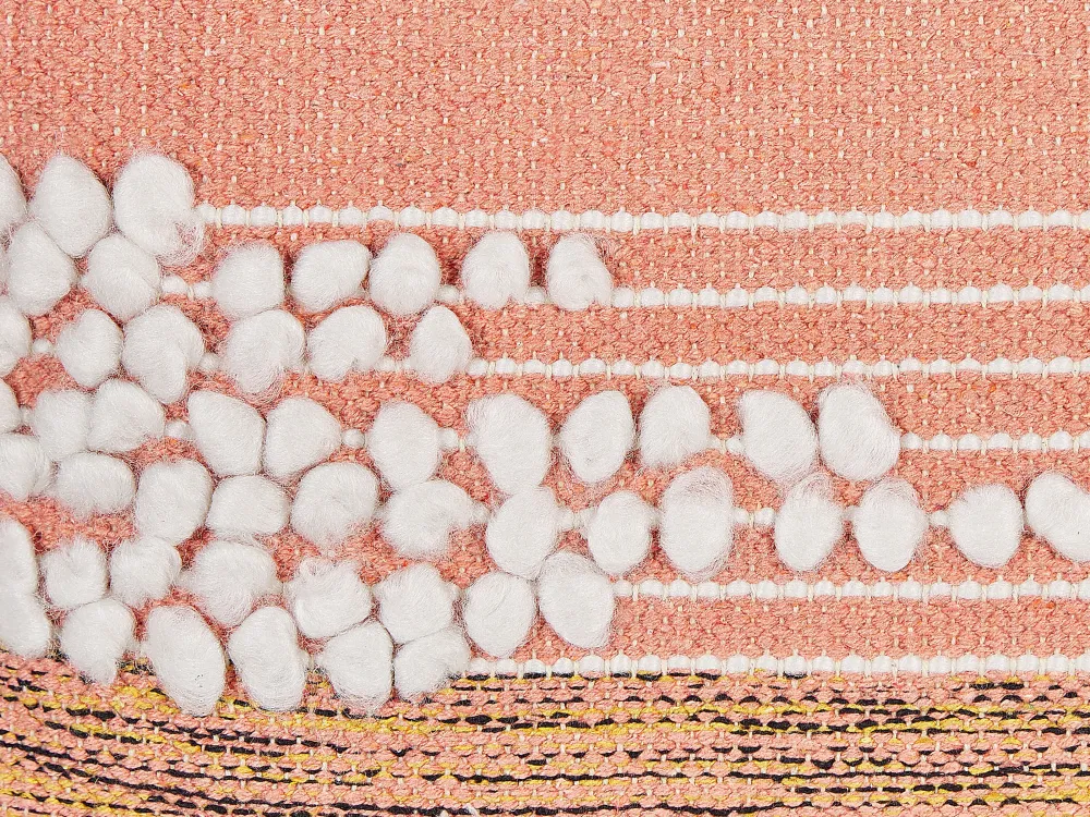 Outlet Beliani Koristetyyny Puuvilla Oranssi 45 X 45 Cm Deutzia