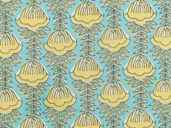 Tekstiilit<Beliani Koristetyyny Puuvilla Sininen/Keltainen 45 X 45 Cm Wakegi