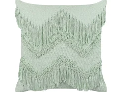 Lastenhuone<Beliani Koristetyyny Puuvilla Vaaleanvihrea 45 X 45 Cm 2 Kpl Bacopa