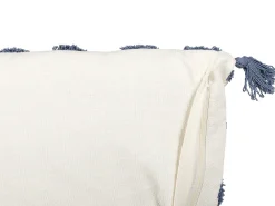 Tekstiilit<Beliani Koristetyyny Puuvilla Vaalea Beige/Sininen 45 X 45 Cm 2 Kpl Jacaranda