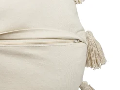 Hot Beliani Koristetyyny Puuvilla Vaalea Beige 45 Cm Madia