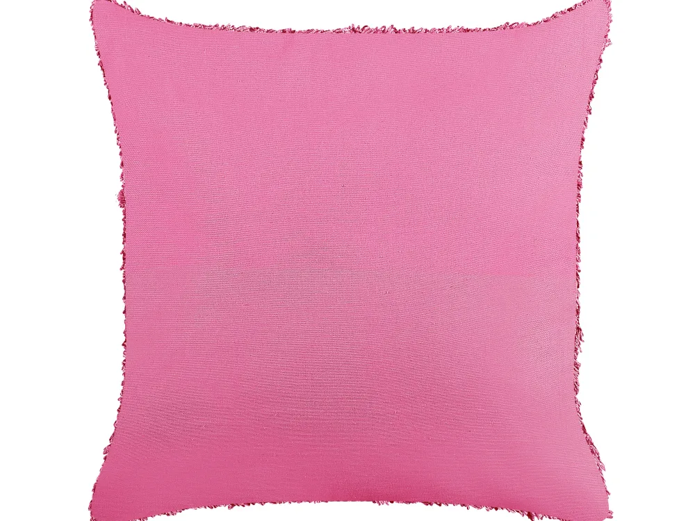 Lastenhuone<Beliani Koristetyyny Puuvilla Vaaleanpunainen 45 X 45 Cm Rhoeo
